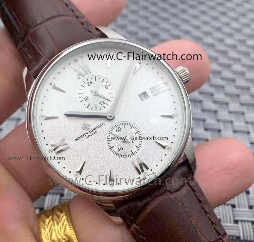 Clone VC Vacheron Constantin Geneve Mens Watch SS White On Sale